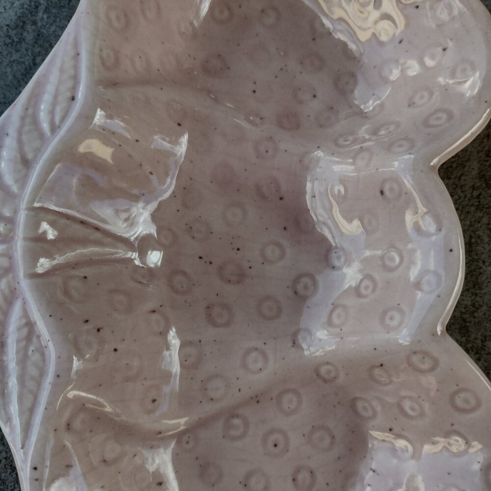 Vintage MCM Belmar California Pottery Pink Strawberry Replacement Tray Dish - Picture 2 of 4